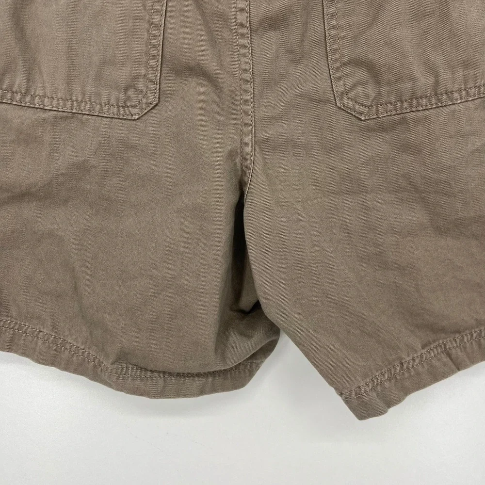Croft & Barrow Mens Cargo Shorts Brown Cotton Size 32 Utility Outdoor Casual